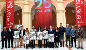 Un momento de la presentación en el Campus de La Merced.de los Campeonatos de Andalucía Universitarios.