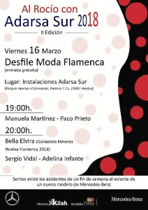 Cartel del desfile 'Al Rocío con Adarsa Sur'.