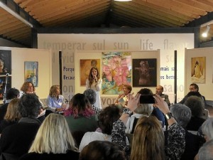 Un momento de la participación de la Delegada de Cultura en Huelva.