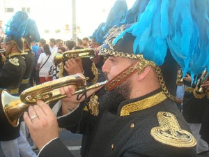 La Banda de Cornetas y Tambores Stmo. Cristo a la Columna 'El Amarrado' de Ávila acompañará por primera vez al Prendimiento. 