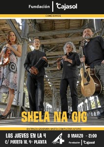 Sheela Na Gig jueves 8 de marzo, a las 21:00, en 'Los Jueves en la Cuarta' de la Fundación Cajasol.