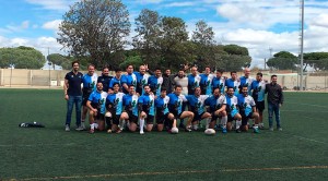 Formación del Bifesa Tartessos en el partido de este domingo en Punta Umbría.