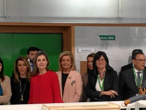 La reina Letizia visita la Universidad de Huelva.