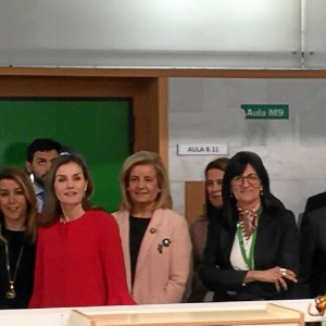 La reina Letizia visita la Universidad de Huelva.