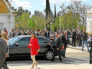 Un momento de su llegada a la Onubense. 