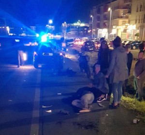 Dos personas resultaron heridas. / Foto: Policía Local de Lepe.