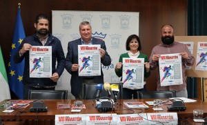 Un momento de la presentación de la prueba atlética que tendrá lugar en Cartaya en junio.