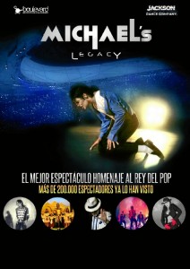 Cartel del musical tributo a Michael Jackson.