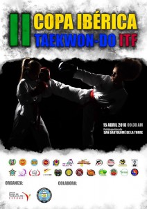 Cartel anunciador del torneo de taekwondo que va a tener lugar en San Bartolomé de la Torre.