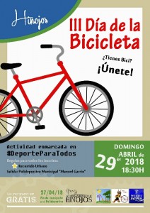 La III Fiesta de la Bicicleta se celebrará coincidiendo con Deporte para Todos.