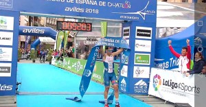 Emilio Martín se corona por sexta vez campeón de España de duatlón.