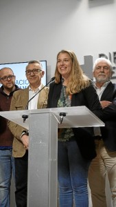 La diputada Territorial del Condado, Rocío de la Torre, informando sobre el Festivalle 2018. /Foto: Jesús Bellerín.