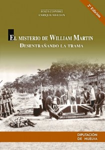 Portada del libro El misterio de William Martin, de Copeiro y Nielsen, editado por la Diputación Provincial de Huelva.