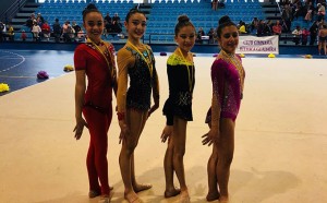 Medallistas del Club Rítmico Colombino en el IV Torneo Club Guadaira.