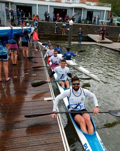 El K-4 estuvo formado por Pablo, Alejandro y los jovencísimos Carlos Rovira y Jaime Redondo.