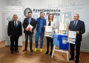 Presentación de la VI Carrera Infantil 'Kilos x Km' que se desarrollará el sábado 21 de abril, a partir de las 11,00 horas por la Avenida Pío XII de Huelva.