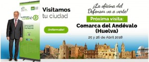 La Oficina de Atención e Información Ciudadana del Defensor del Pueblo Andaluz estará en la comarca del Andévalo (Huelva) los próximos días 25 y 26 de abril en Puebla de Guzmán.