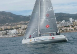 El barco onubense dejó muy buenas sensaciones en la prueba que dominó.