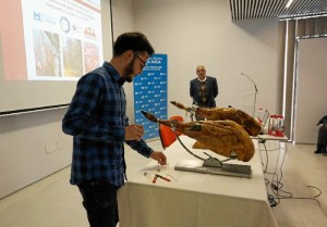 Se ha realizado una toma de muestras con aguja de jamón en pieza y de loncheados para la determinación de compuestos volátiles mediante cromatografía de gases de movilidad iónica.