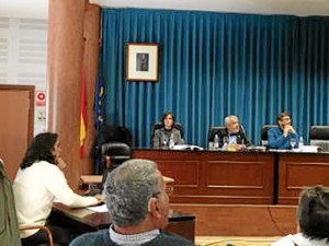 Un momento de la lectura de tesis de Francisco Javier. / Foto: Asociación Minas de Herrerías.