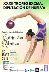 Cartel del XXXII Trofeo Diputación de Gimnasia Rítmica.