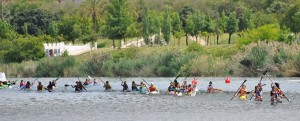 Un momento de la participación de los alevines y los benjamines.