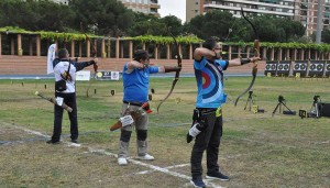 Sebastián Pérez, tirando en una de las rondas.