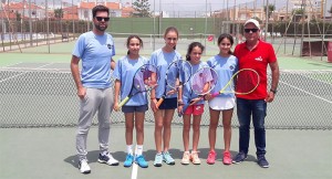 El equipo Alevín femenino de la Escuela de Tenis de El Portil jugará la fase final andaluza.