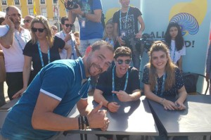 En Lisboa con Alfred y Amaia, representantes de España 2018.