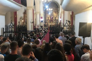 La iglesia parroquial de San Juan Bautista viene acogiendo desde el día 9 los cultos de la Decena.