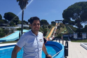 El gerente de Aquopolis Cartaya Rodrigo Casado de Santiago.