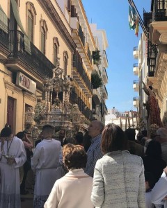 Un momento de la procesión.