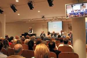 Momento del ingreso en la Academia de Yolanda Pelayo. 