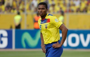 Antonio Valencia, ausente en Rusia al no clasificarse Ecuador, seguirá siendo el único jugador que jugó un fase final de un Mundial como futbolista del Recre. / Foto: 800noticias.com/.