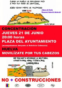 Cartel de la concentración. 