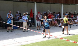 Leyre Fernández, en un momento de la final del torneo.