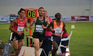 Toni Abadía hizo mínima en los 5.000 metros, prueba en la que fue cuarto. / Foto: Laura Cebrino.