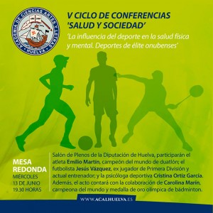 Cartel del IV Ciclo de Conferencias 'Salud y Sociedad', que se cierra este miércoles.