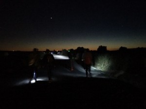 Senderismo nocturno por Trigueros.