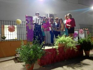 Directiva de la asociación de mujeres Flor de Jara de Villarrasa. 