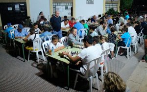 Imagen de la plaza Odón Betanzos de Mazagón durante la competición.