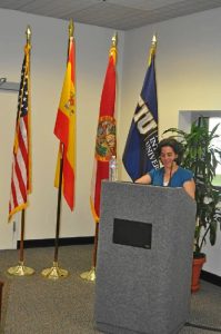 La docente e investigadora, en la Universidad Internacional de Florida.