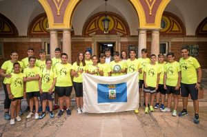 Recibimiento al Equipo Infantil de Colpbol de Huelva.