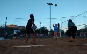 El vóley playa, una de las actividades de esta iniciativa deportiva.