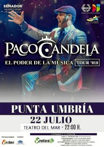 Paco Candela ofrece un concierto este domingo en Punta Umbría. 