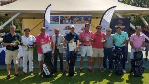 Los ganadores del Pro-Shop, torneo que ha cerrado la temporada en en el campo de golf de Islantilla.