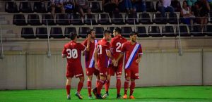 El Recre cierra la pretemporada este sábado jugando en El Palmar con el Atlético Sanluqueño. / Foto: Pablo Sayago/www.recreativohuelva.com.