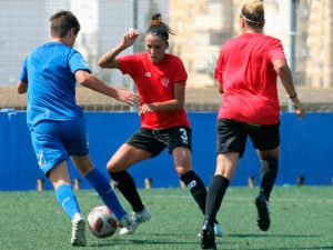 El Sporting cierra la semana de trabajo ganando al Cadete del Huelva Atlético. / Foto: @sportinghuelva.