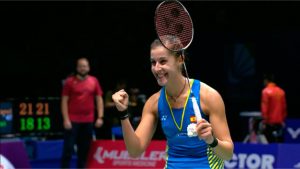 Carolina Marín logra en el Open de China su primer triunfo tras su lesión.