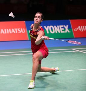 Carolina Marín solventó con facilidad su estreno en el Abierto de Japón. / Foto: bwfworldtour.bwfbadminton.com.